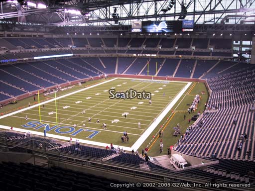 Seat view from section 347 at Ford Field, home of the Detroit Lions