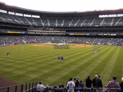 Seat view from section 104 at T-Mobile Park, home of the Seattle Mariners