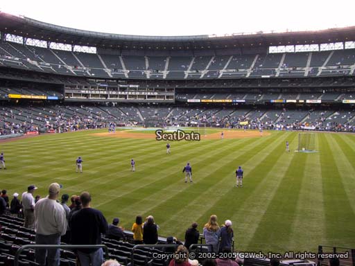Seat view from section 105 at T-Mobile Park, home of the Seattle Mariners