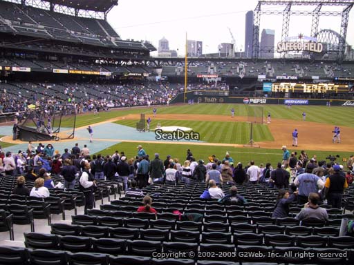 Seat view from section 122 at T-Mobile Park, home of the Seattle Mariners