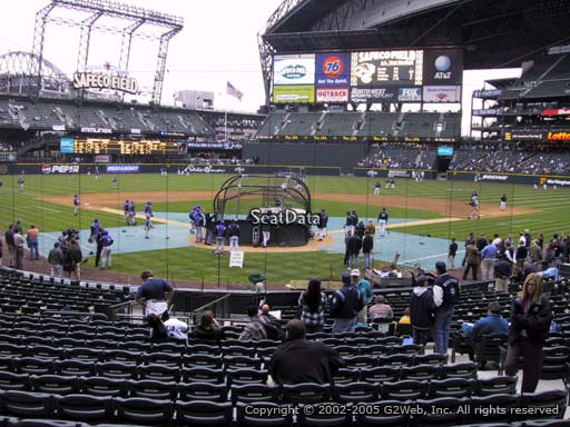 Seat view from section 129 at T-Mobile Park, home of the Seattle Mariners