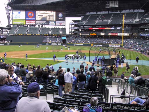 Seat view from section 134 at T-Mobile Park, home of the Seattle Mariners