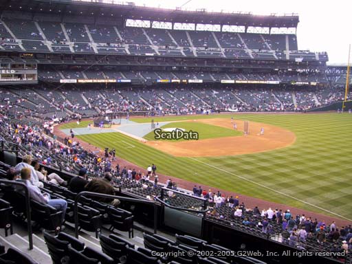 Seat view from section 214 at T-Mobile Park, home of the Seattle Mariners