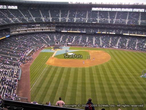 Seat view from section 308 at T-Mobile Park, home of the Seattle Mariners