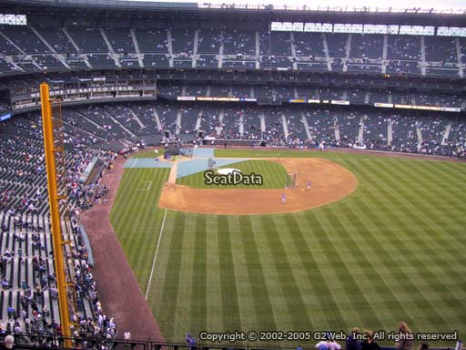 Seat view from section 309 at T-Mobile Park, home of the Seattle Mariners