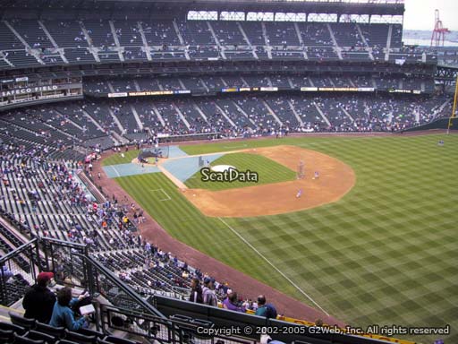 Seat view from section 313 at T-Mobile Park, home of the Seattle Mariners