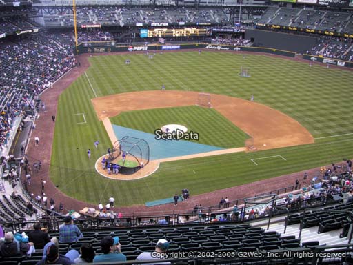 Seat view from section 327 at T-Mobile Park, home of the Seattle Mariners