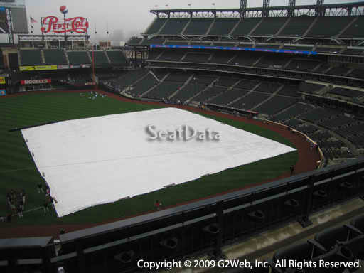 Seat view from section 424 at Citi Field, home of the New York Mets