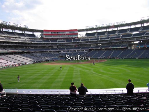 Seat view from section 142 at Nationals Park, home of the Washington Nationals