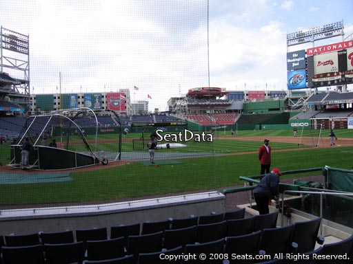 Seat view from section E at Nationals Park, home of the Washington Nationals