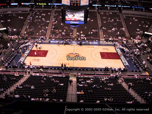 Seat view from section 342 at the Pepsi Center, home of the Denver Nuggets