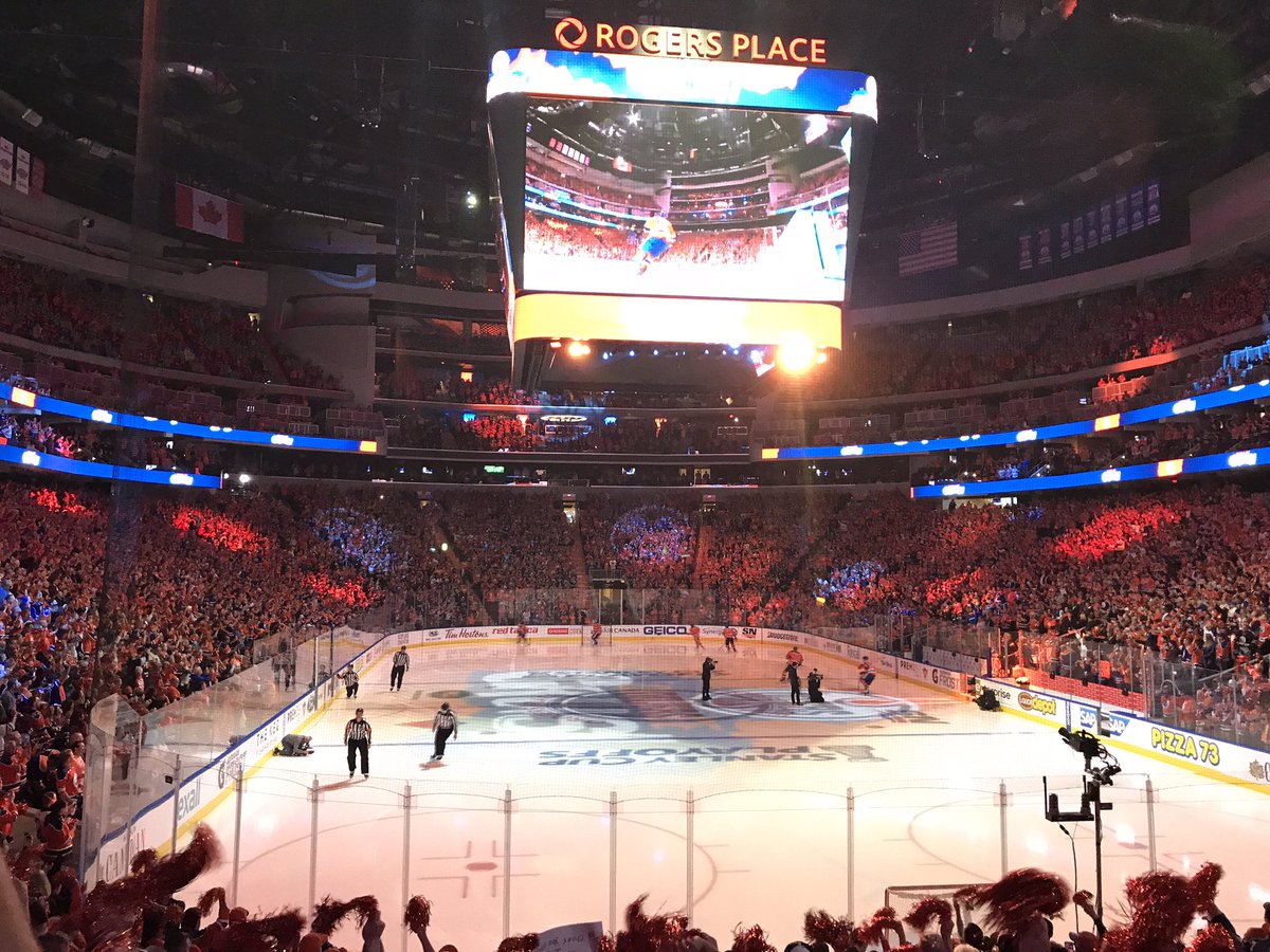 Seat view from section 112 at Rogers Place, home of the Edmonton Oilers