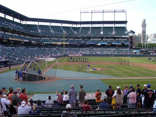Seat view from section 24 at Oriole Park at Camden Yards, home of the Baltimore Orioles