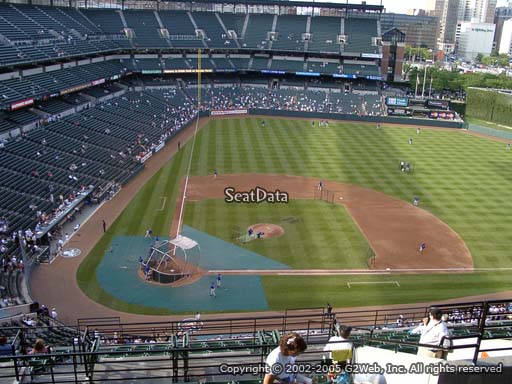 Seat view from section 324 at Oriole Park at Camden Yards, home of the Baltimore Orioles