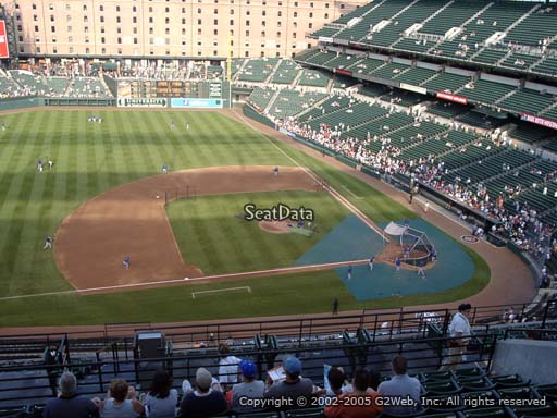 Seat view from section 354 at Oriole Park at Camden Yards, home of the Baltimore Orioles