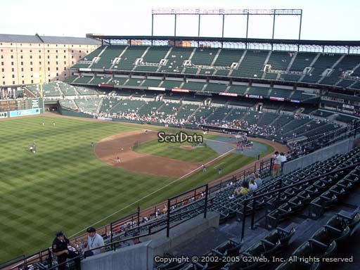 Seat view from section 370 at Oriole Park at Camden Yards, home of the Baltimore Orioles