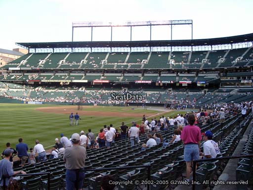 Seat view from section 68 at Oriole Park at Camden Yards, home of the Baltimore Orioles
