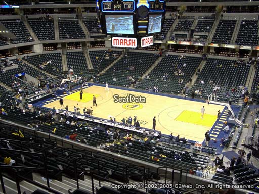 Seat view from section 102 at Bankers Life Fieldhouse, home of the Indiana Pacers