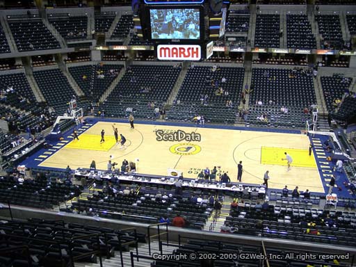 Seat view from section 103 at Bankers Life Fieldhouse, home of the Indiana Pacers