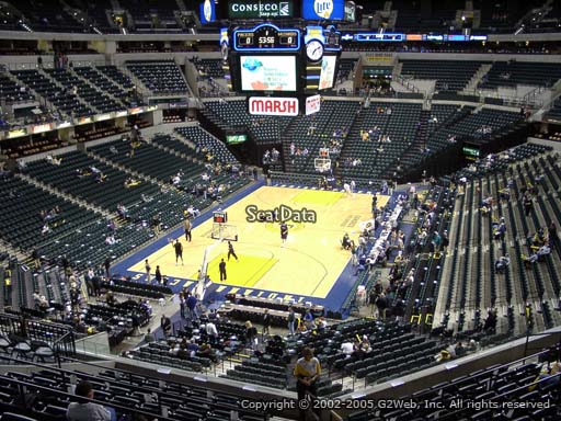 Seat view from section 110 at Bankers Life Fieldhouse, home of the Indiana Pacers