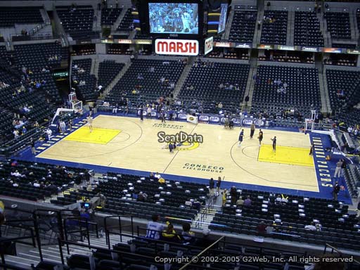 Seat view from section 116 at Bankers Life Fieldhouse, home of the Indiana Pacers