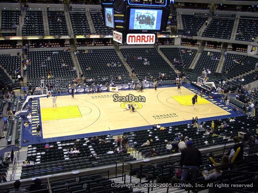 Seat view from section 118 at Bankers Life Fieldhouse, home of the Indiana Pacers