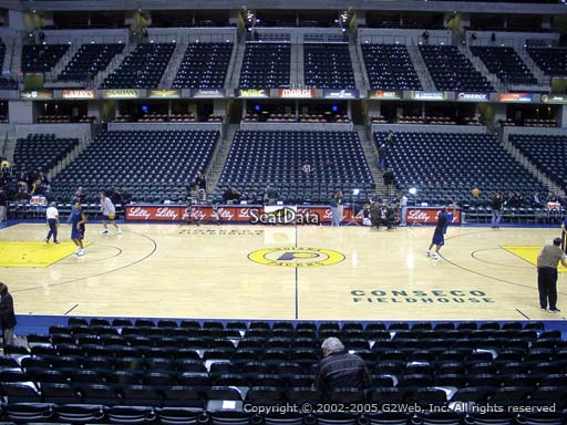 Seat view from section 16 at Bankers Life Fieldhouse, home of the Indiana Pacers