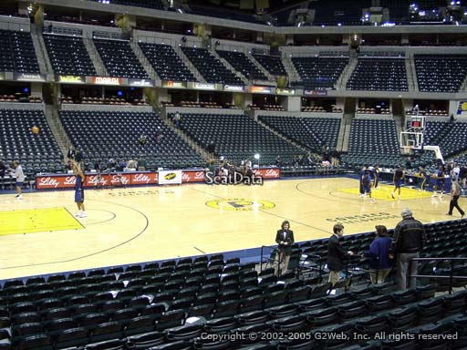 Seat view from section 17 at Bankers Life Fieldhouse, home of the Indiana Pacers