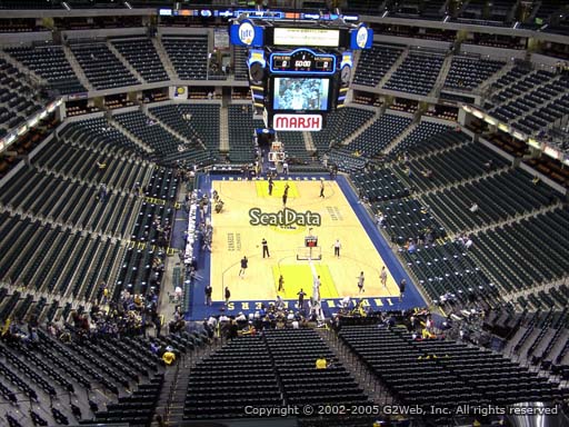 Seat view from section 201 at Bankers Life Fieldhouse, home of the Indiana Pacers