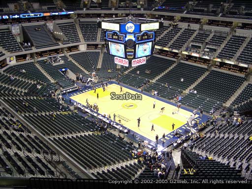 Seat view from section 205 at Bankers Life Fieldhouse, home of the Indiana Pacers