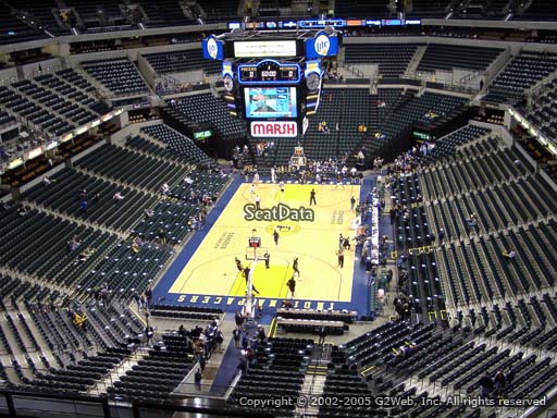 Seat view from section 216 at Bankers Life Fieldhouse, home of the Indiana Pacers
