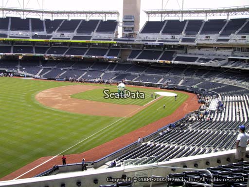 Seat view from section 222 at Petco Park, home of the San Diego Padres