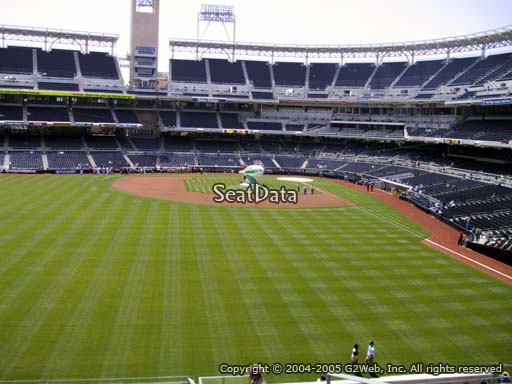 Seat view from section 226 at Petco Park, home of the San Diego Padres