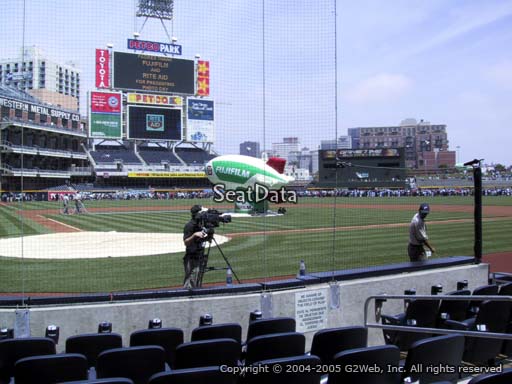 Seat view from section 3 at Petco Park, home of the San Diego Padres