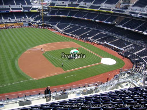 Seat view from section 316 at Petco Park, home of the San Diego Padres