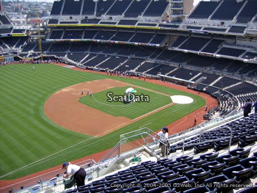 Seat view from section 320 at Petco Park, home of the San Diego Padres