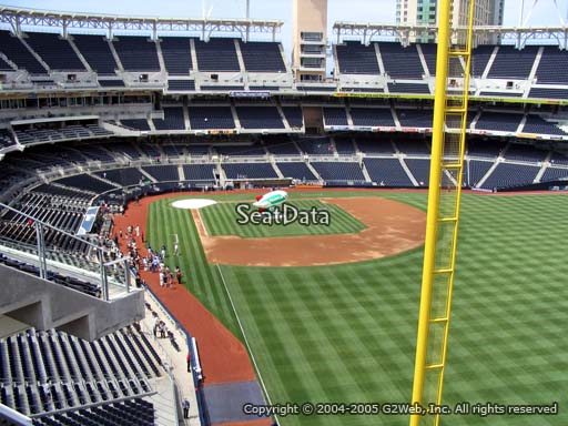 Seat view from section 329 at Petco Park, home of the San Diego Padres