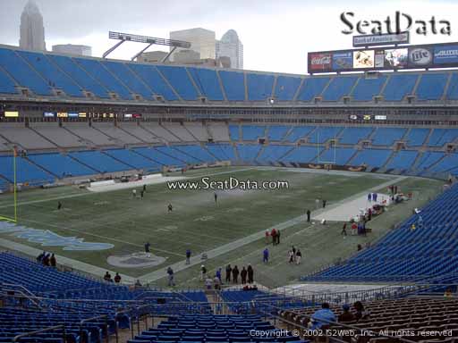 Seat view from section 252 at Bank of America Stadium, home of the Carolina Panthers