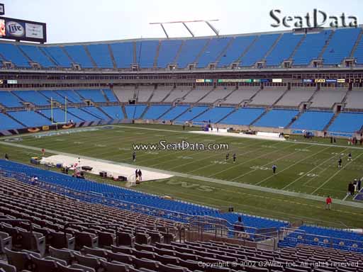 Seat view from section 311 at Bank of America Stadium, home of the Carolina Panthers