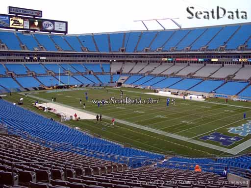 Seat view from section 337 at Bank of America Stadium, home of the Carolina Panthers