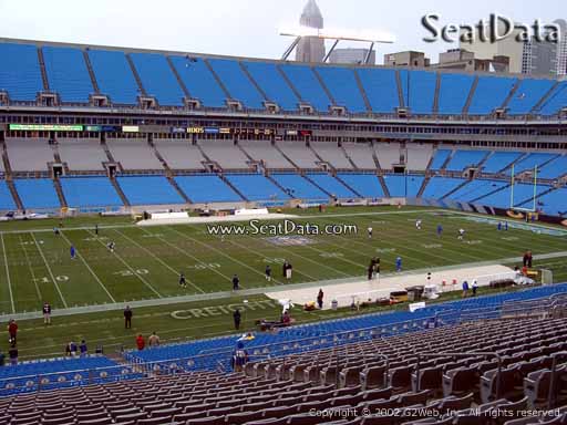 Seat view from section 347 at Bank of America Stadium, home of the Carolina Panthers