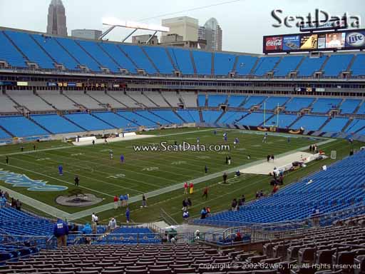Seat view from section 351 at Bank of America Stadium, home of the Carolina Panthers