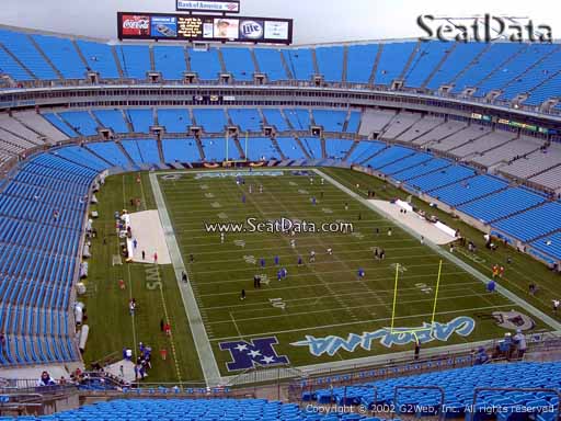Seat view from section 504 at Bank of America Stadium, home of the Carolina Panthers