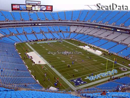 Seat view from section 506 at Bank of America Stadium, home of the Carolina Panthers