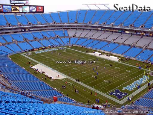 Seat view from section 508 at Bank of America Stadium, home of the Carolina Panthers