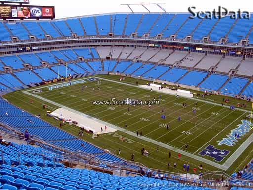Seat view from section 509 at Bank of America Stadium, home of the Carolina Panthers