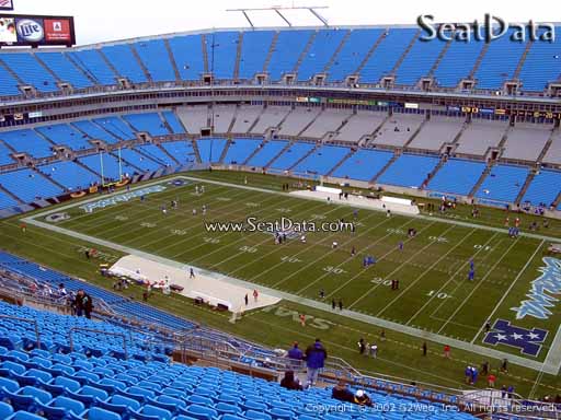Seat view from section 510 at Bank of America Stadium, home of the Carolina Panthers