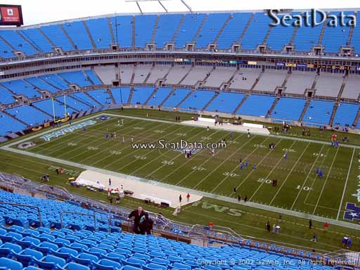 Seat view from section 511 at Bank of America Stadium, home of the Carolina Panthers