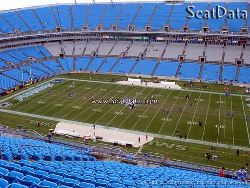 Seat view from section 512 at Bank of America Stadium, home of the Carolina Panthers