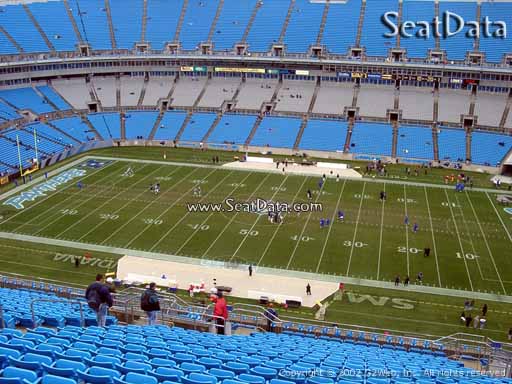 Seat view from section 513 at Bank of America Stadium, home of the Carolina Panthers